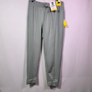Members Mark Womens Sandwash Jogger Green Mid Rise Pants Medium New